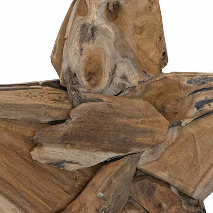 Stella di Natale Marrone 60 x 5 x 75 cm Legno di teak solido