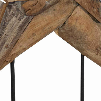 Stella di Natale Marrone 60 x 5 x 75 cm Legno di teak solido