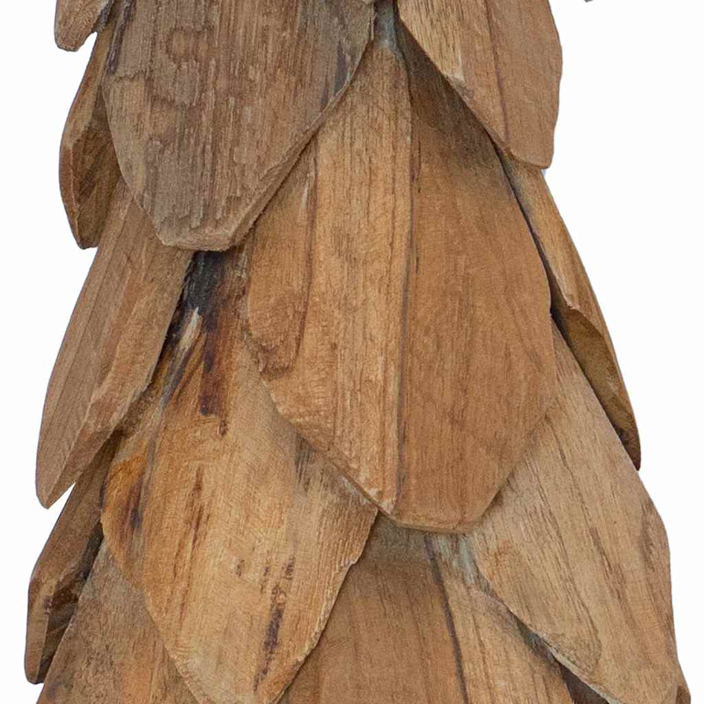 Albero di Natale Marrone 50 cm Legno massello di teak