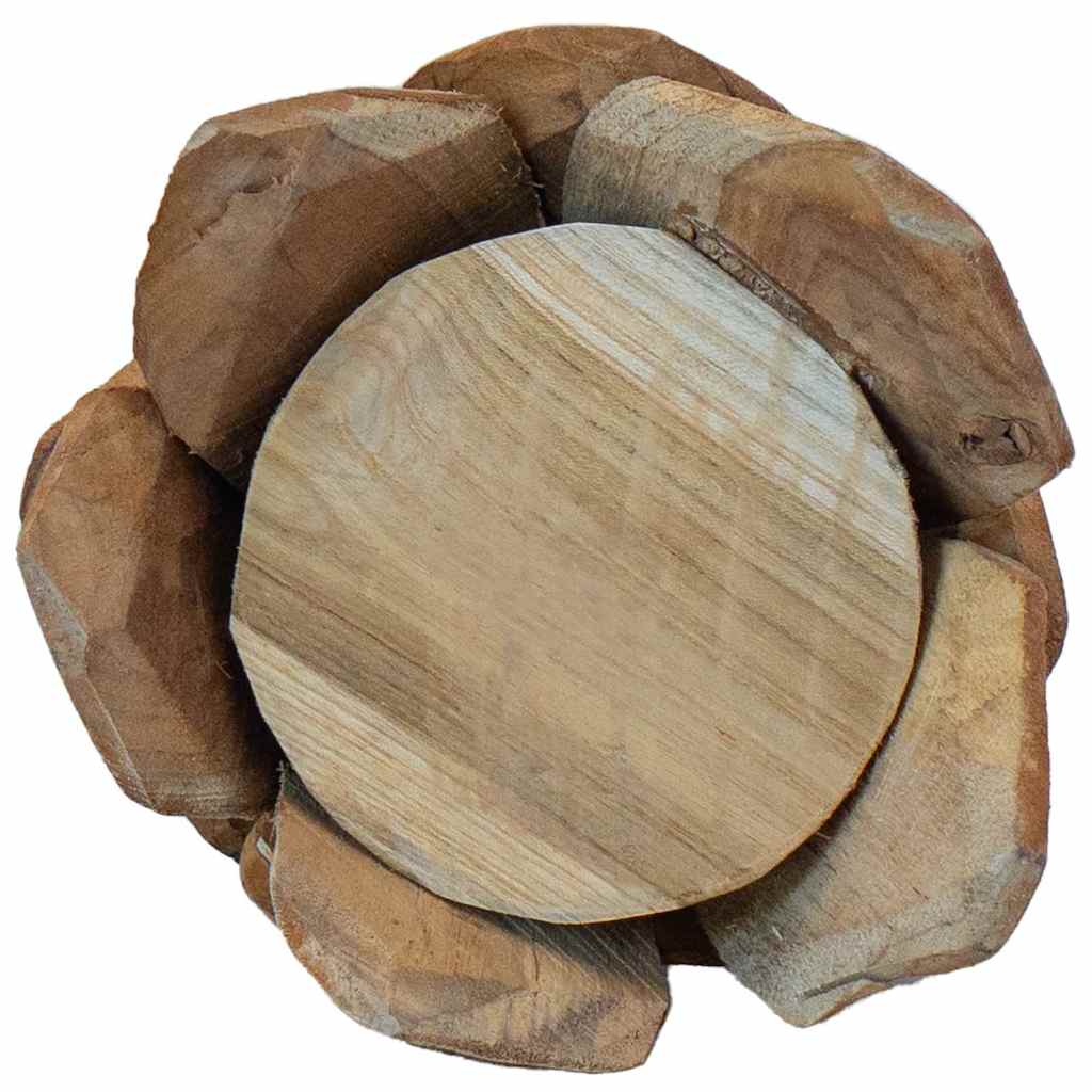 Albero di Natale Marrone 51 cm Legno massello di teak | homemem39