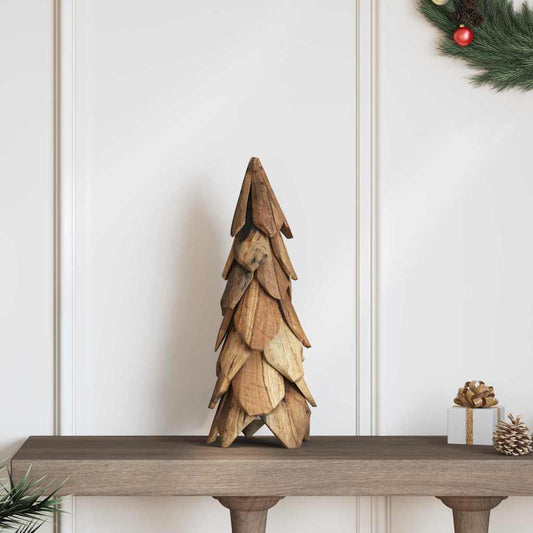 Albero di Natale Marrone 50 cm Legno massello di teak