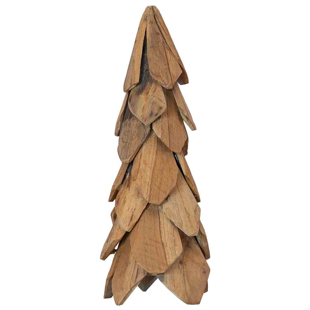 Albero di Natale Marrone 50 cm Legno massello di teak