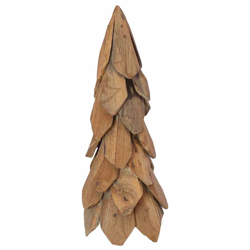 Albero di Natale Marrone 50 cm Legno massello di teak