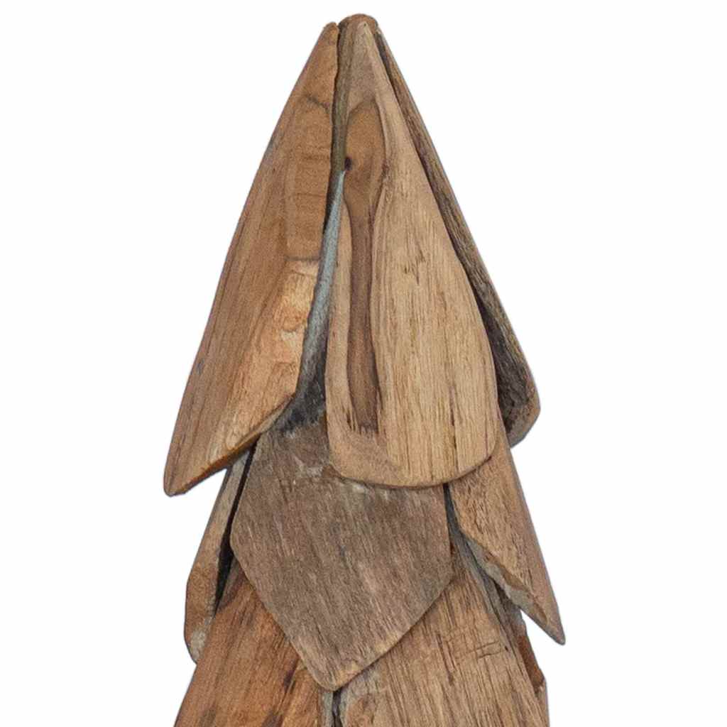 Albero di Natale Marrone 80 cm Legno massello di teak
