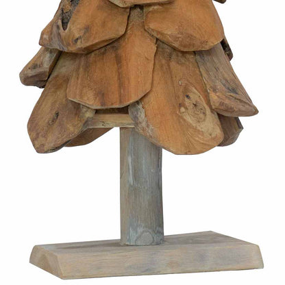 Albero di Natale Marrone 60 cm Legno massello di teak