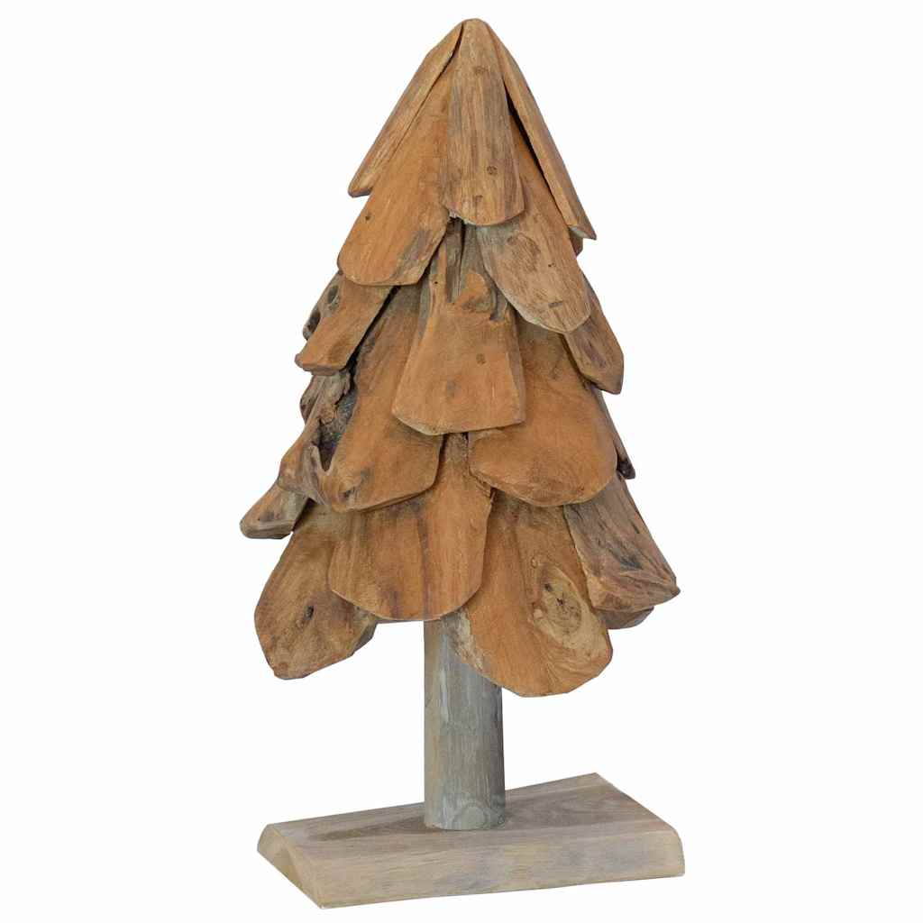 Albero di Natale Marrone 60 cm Legno massello di teak