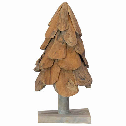 Albero di Natale Marrone 60 cm Legno massello di teak
