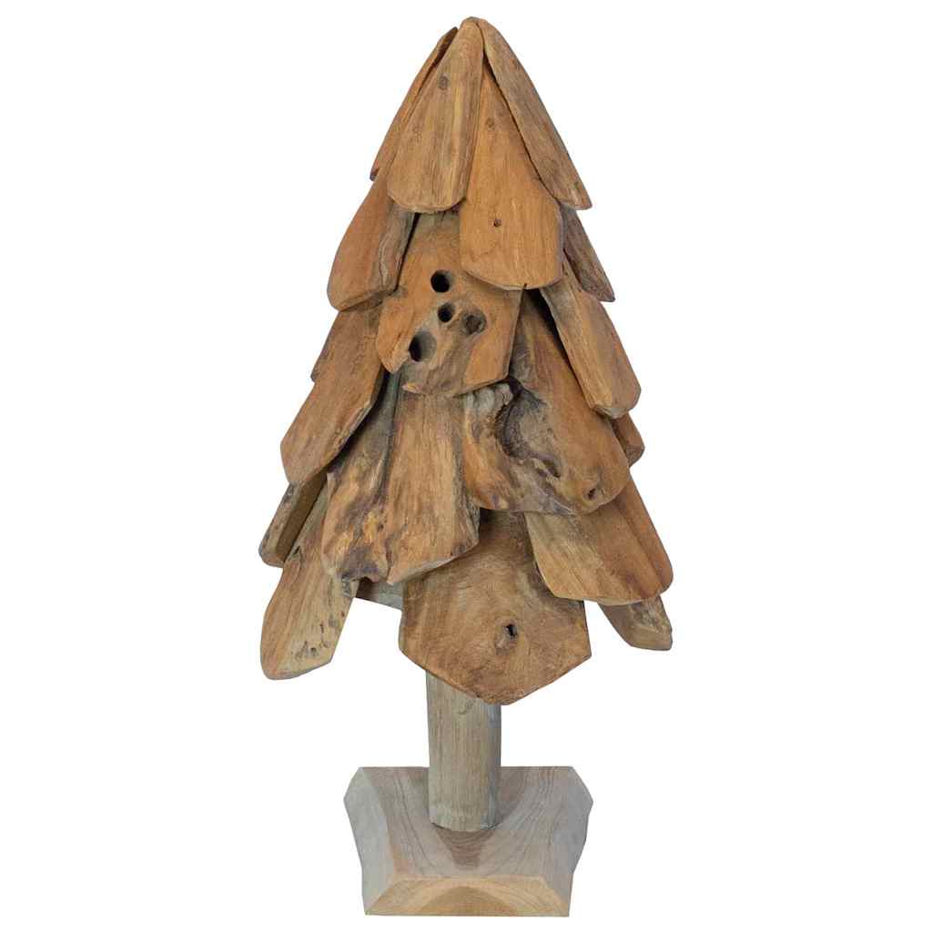Albero di Natale Marrone 60 cm Legno massello di teak