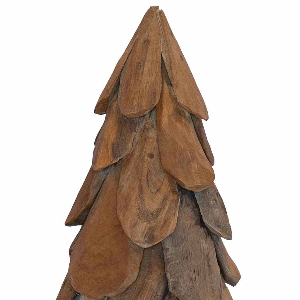 Albero di Natale Marrone 90 cm Legno massello di teak