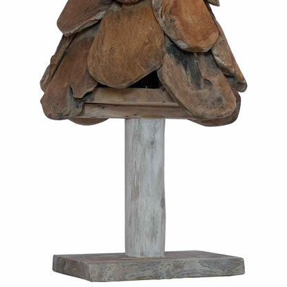 Albero di Natale Marrone 90 cm Legno massello di teak
