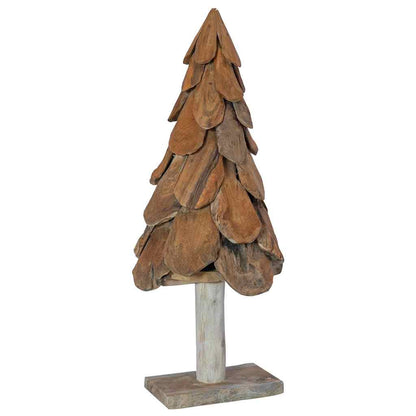 Albero di Natale Marrone 90 cm Legno massello di teak