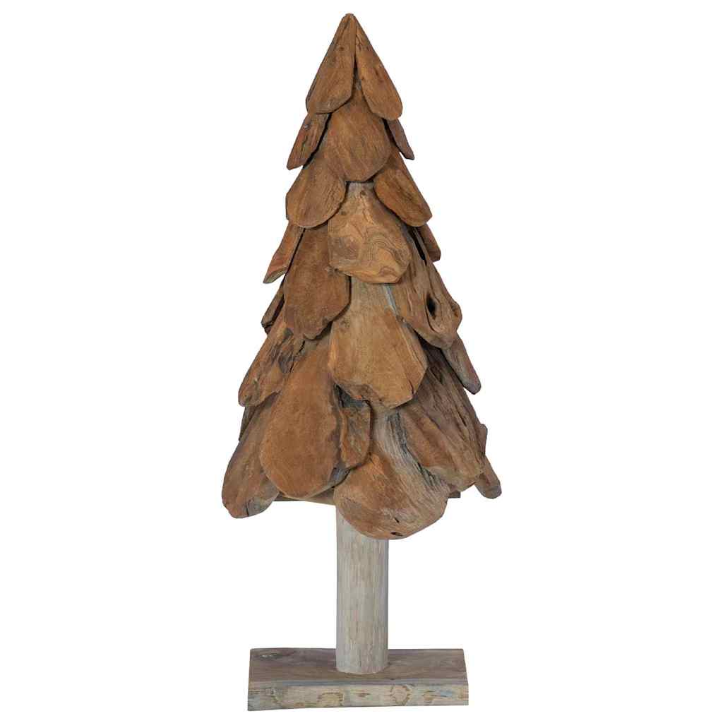 Albero di Natale Marrone 90 cm Legno massello di teak