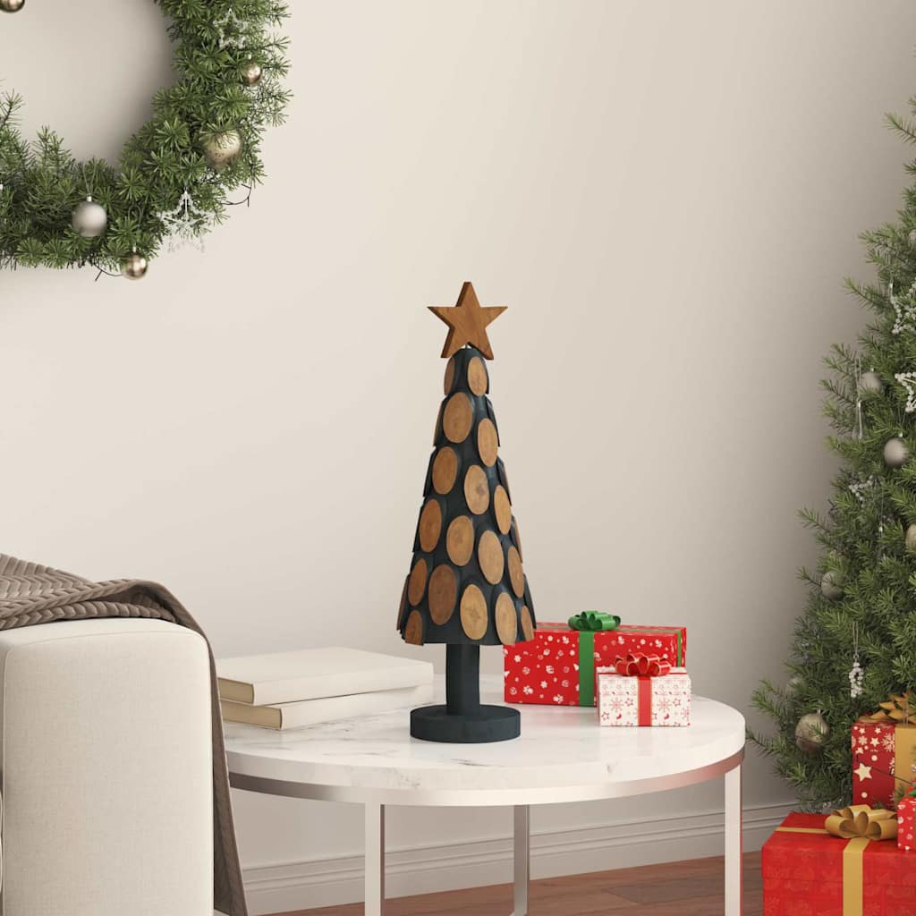 Albero di Natale Marrone 60 cm Legno massello di teak