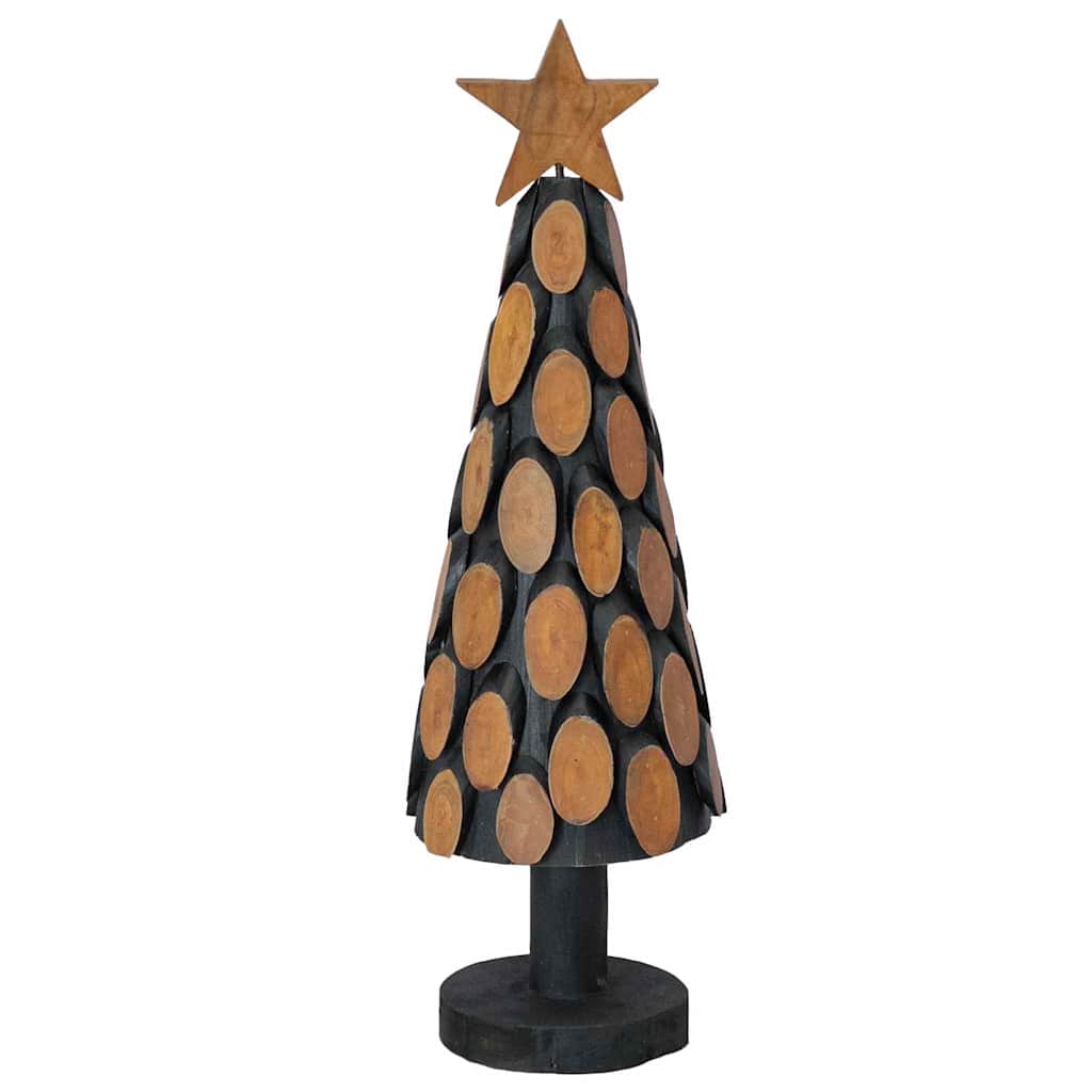 Albero di Natale Marrone 60 cm Legno massello di teak