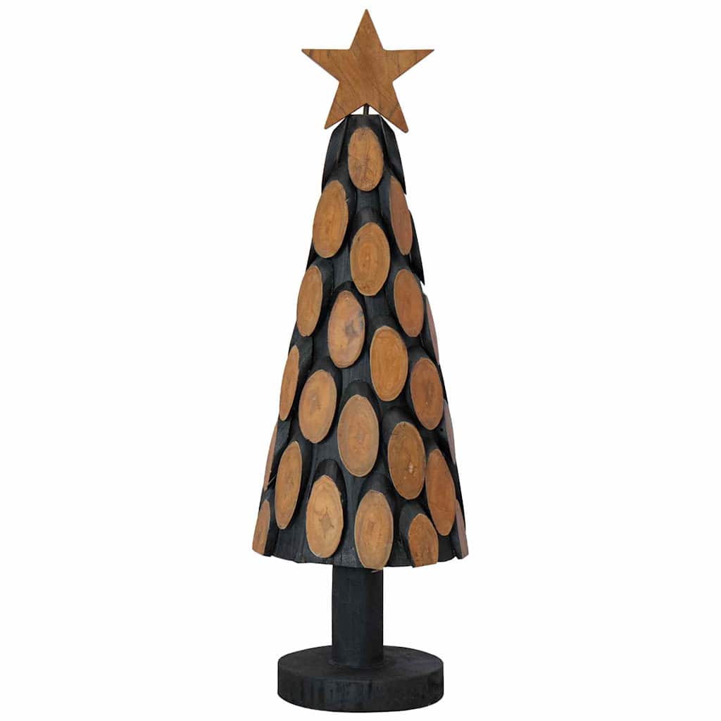 Albero di Natale Marrone 60 cm Legno massello di teak