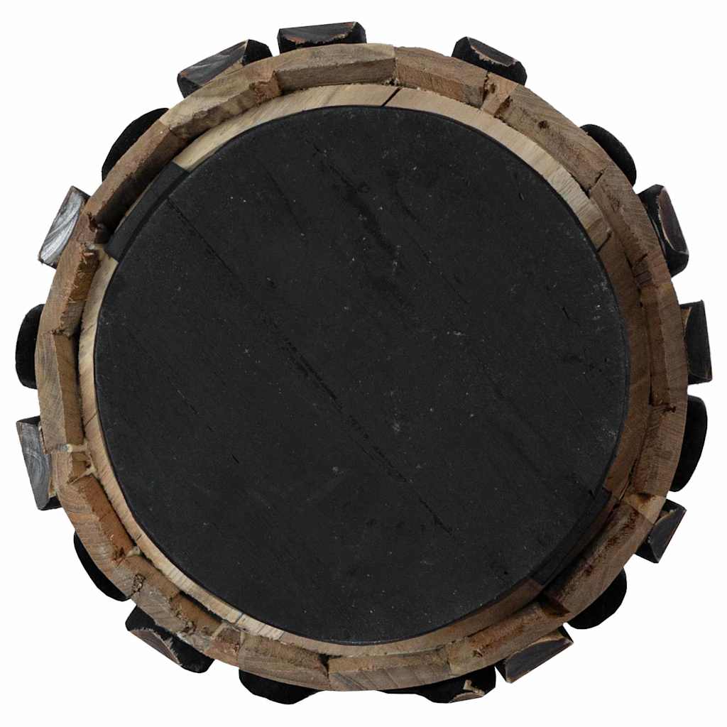 Albero di Natale Marrone 90 cm Legno massello di teak