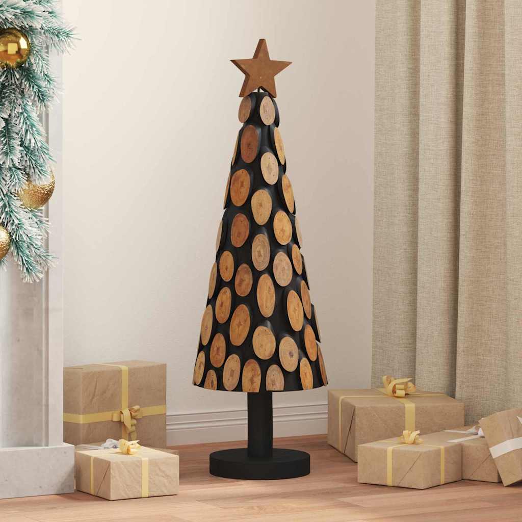 Albero di Natale Marrone 90 cm Legno massello di teak