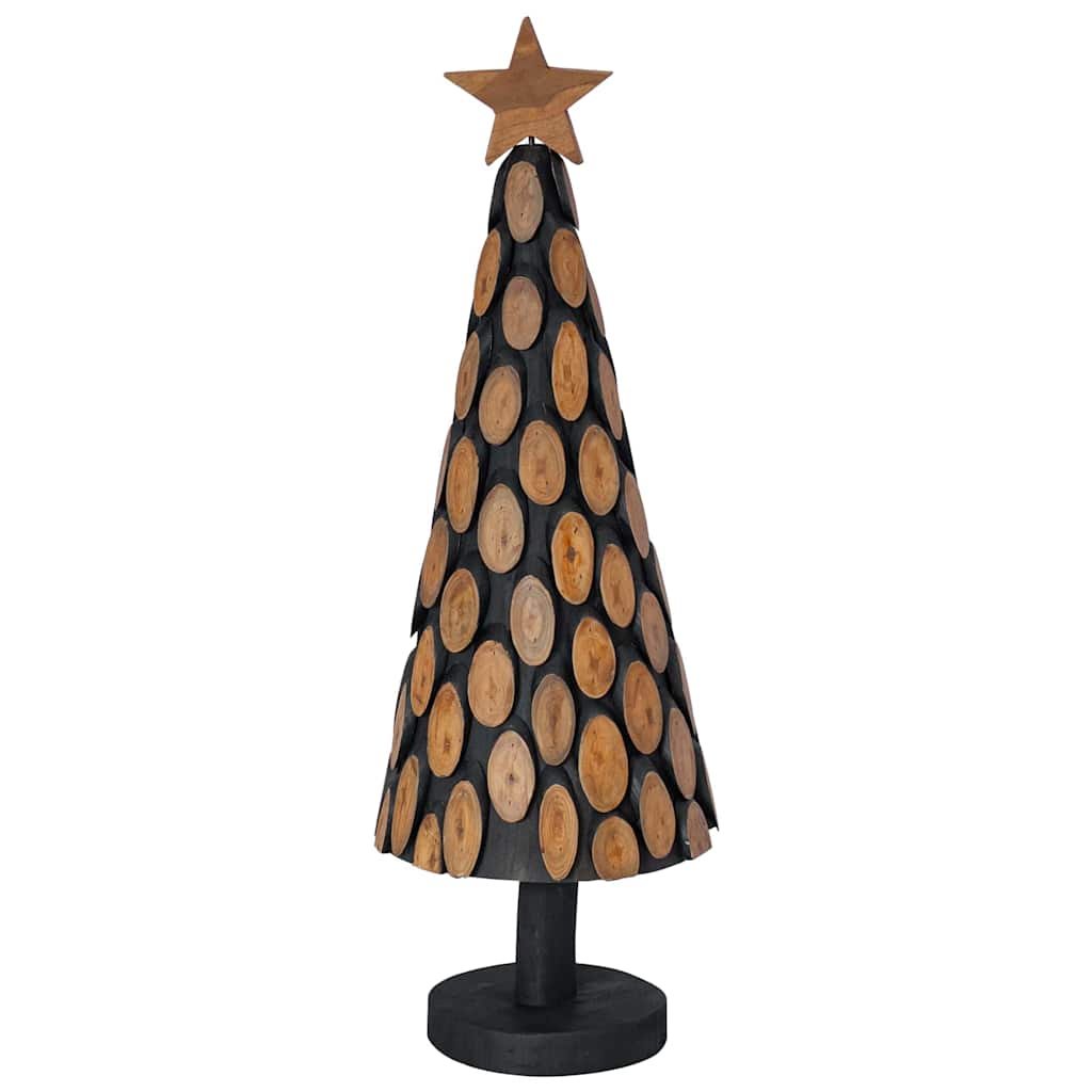 Albero di Natale Marrone 90 cm Legno massello di teak