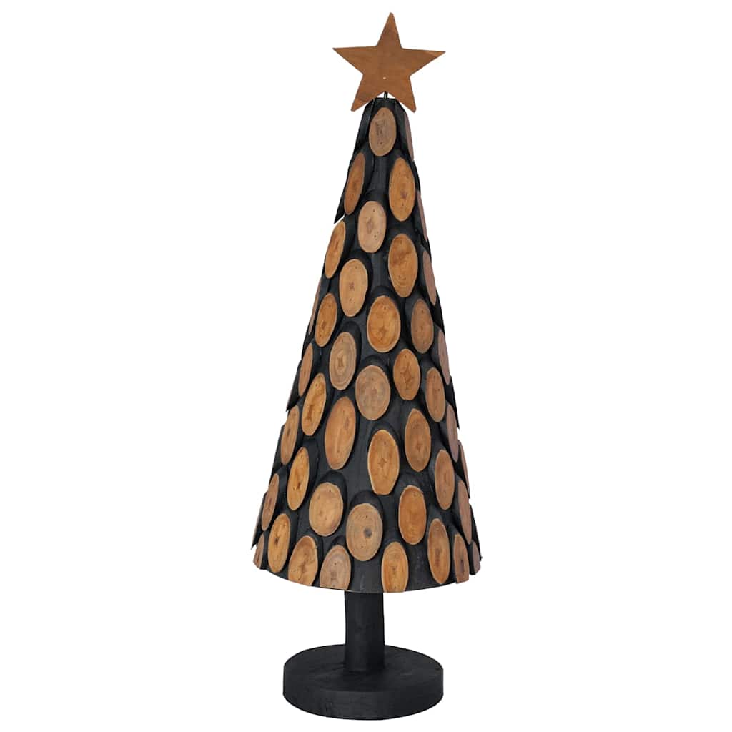 Albero di Natale Marrone 90 cm Legno massello di teak