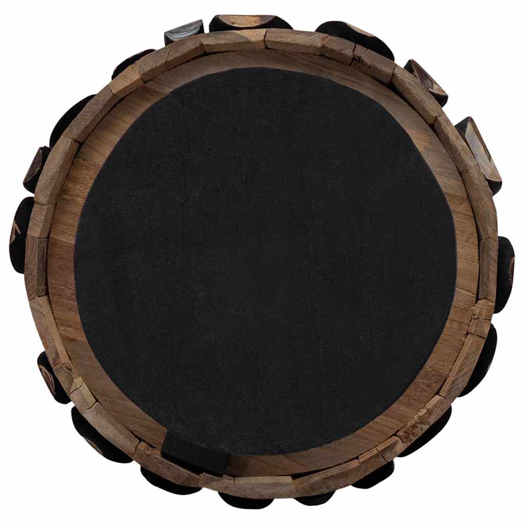 Albero di Natale Marrone 120 cm Legno massello di teak