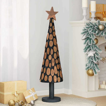 Albero di Natale Marrone 120 cm Legno massello di teak