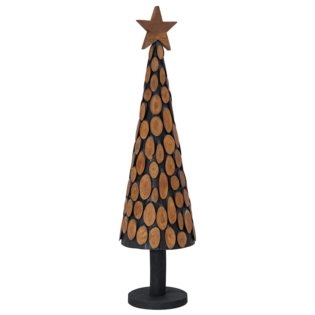 Albero di Natale Marrone 120 cm Legno massello di teak