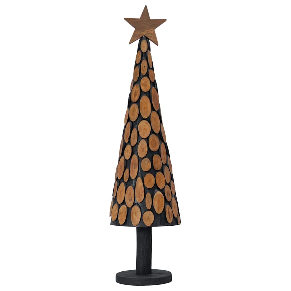 Albero di Natale Marrone 120 cm Legno massello di teak