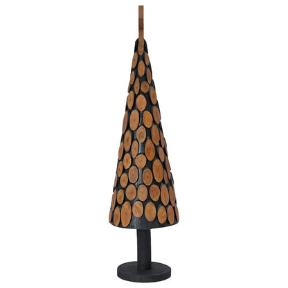 Albero di Natale Marrone 120 cm Legno massello di teak