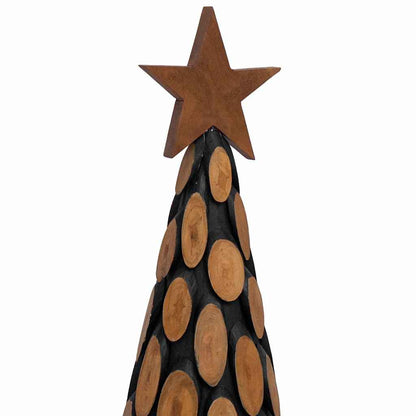 Albero di Natale Marrone 150 cm Legno massello di teak