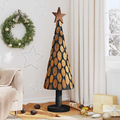 Albero di Natale Marrone 150 cm Legno massello di teak