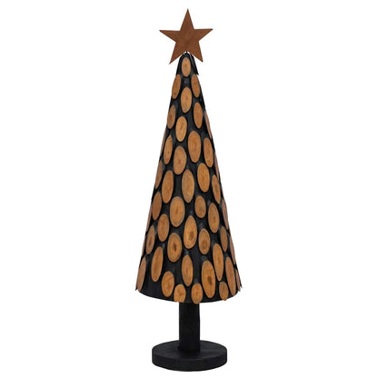 Albero di Natale Marrone 150 cm Legno massello di teak