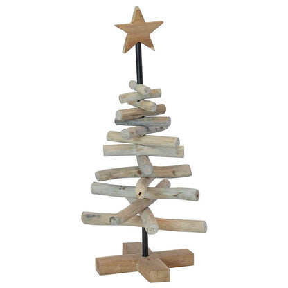 Albero di Natale Marrone 60 cm Legno massello di teak | homemem39