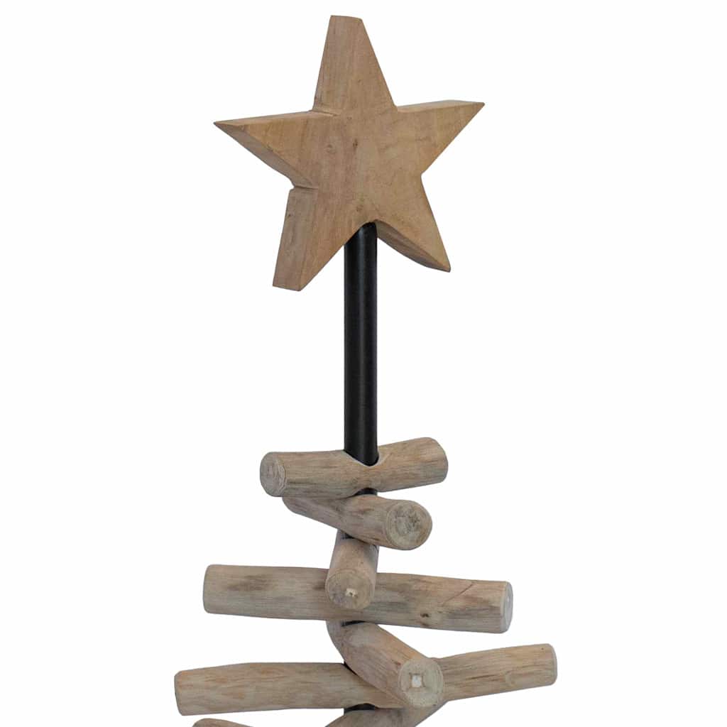 Albero di Natale Marrone 90 cm Legno massello di teak