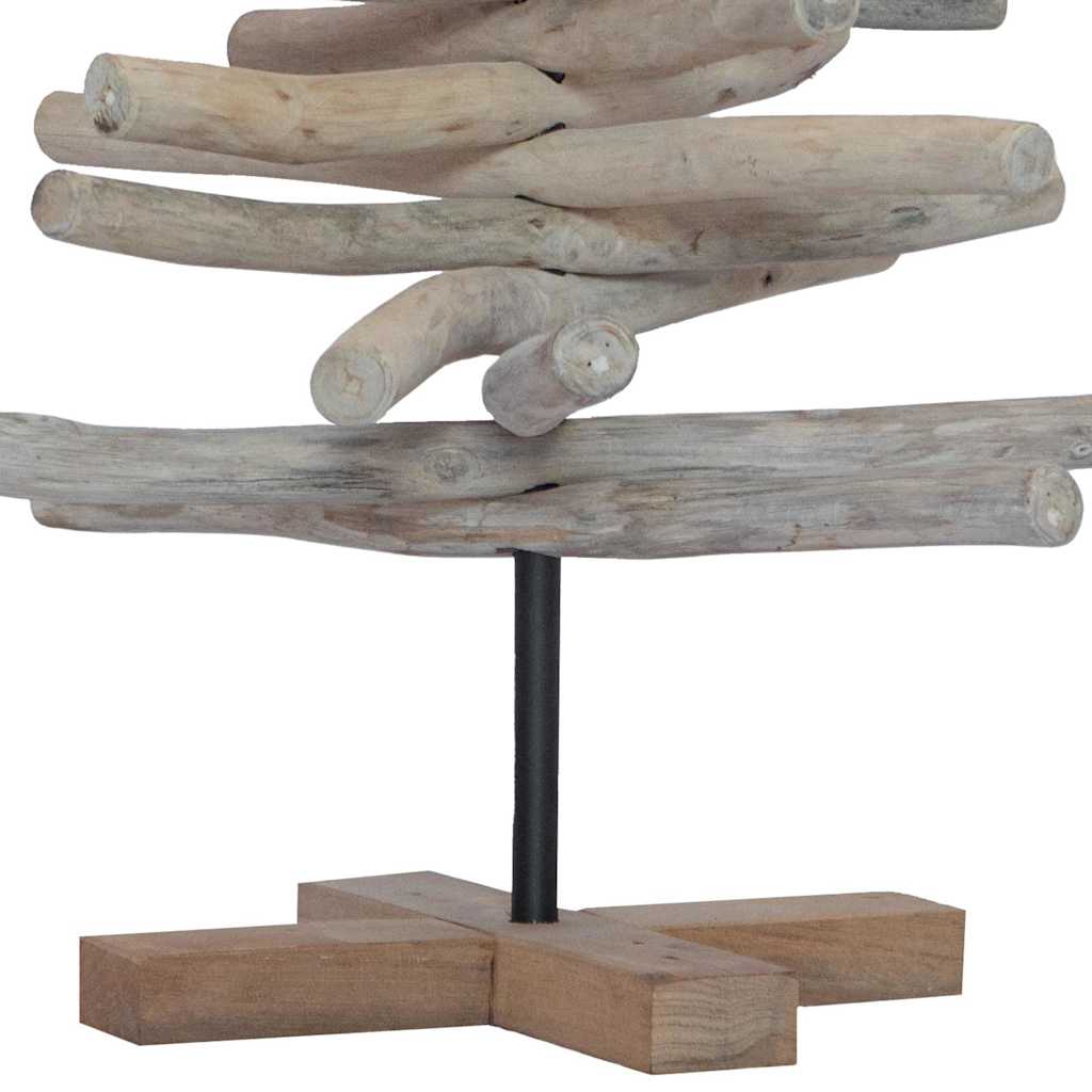 Albero di Natale Marrone 90 cm Legno massello di teak