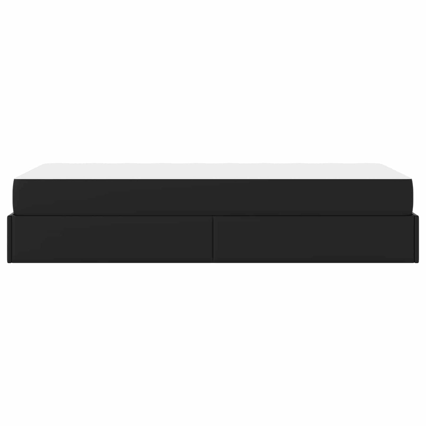 Struttura letto con materasso Altro 2 pcs Nero PVC | homemem39