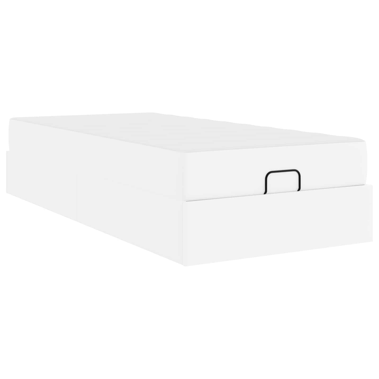 Struttura letto con materasso Altro 2 pcs Bianco PVC | homemem39