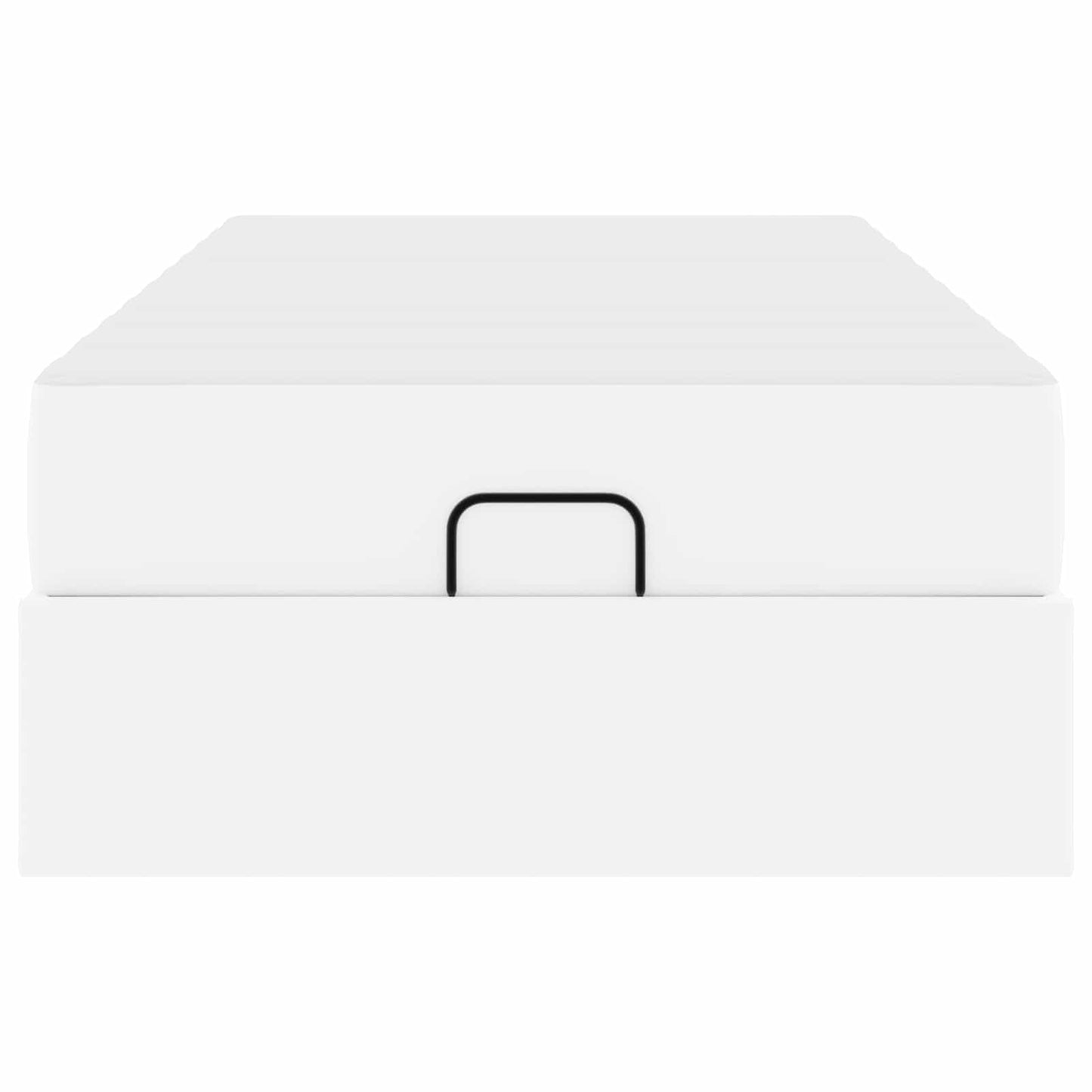 Struttura letto con materasso con materasso 2 pcs Bianco PVC