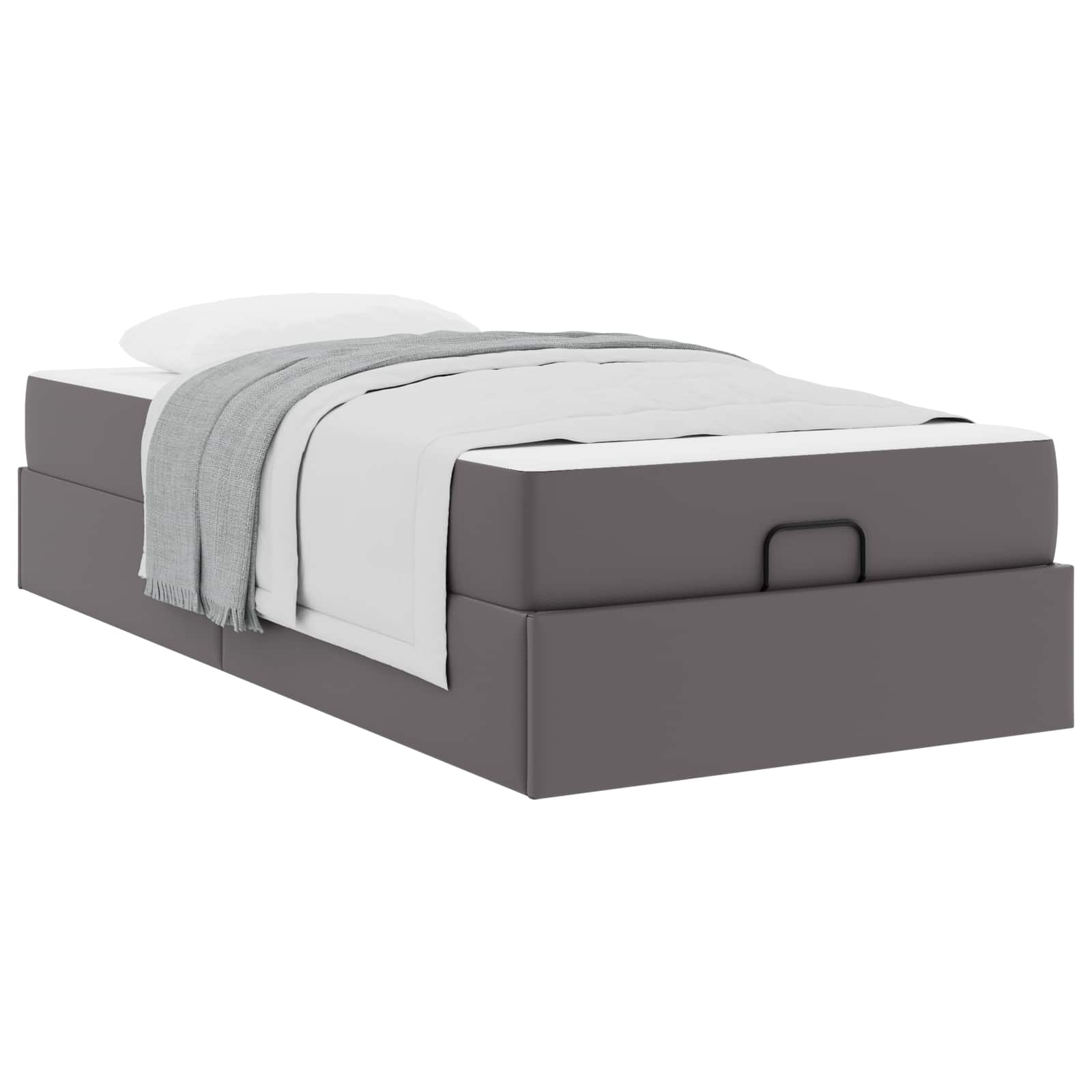 Struttura letto con materasso Altro 2 pcs Grigio PVC | homemem39
