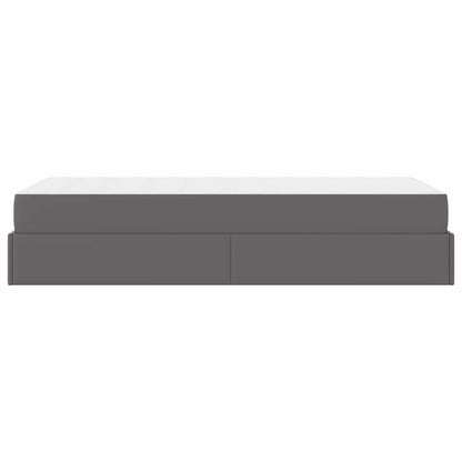 Struttura letto con materasso Altro 2 pcs Grigio PVC | homemem39