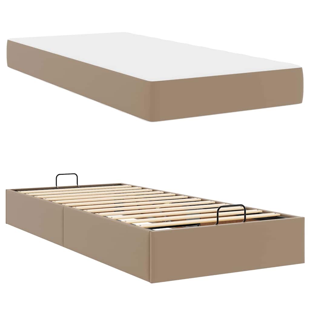 Struttura letto con materasso Cappuccino 90 x 190 cm