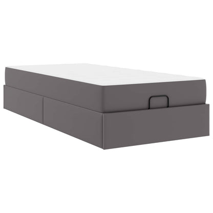 Struttura letto con materasso Altro 2 pcs Grigio PVC