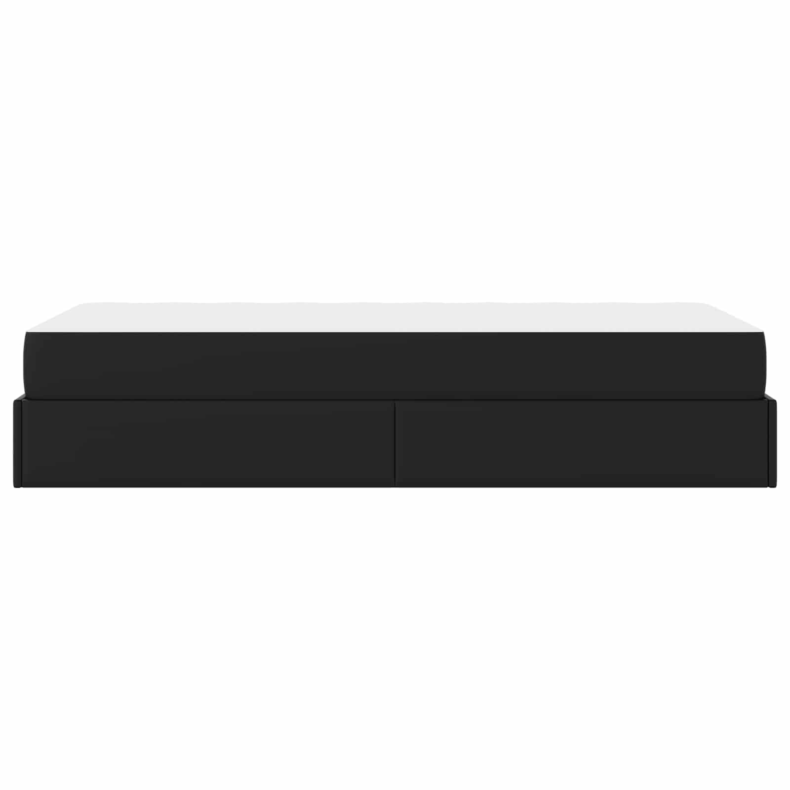 Struttura letto con materasso Altro 2 pcs Nero PVC | homemem39
