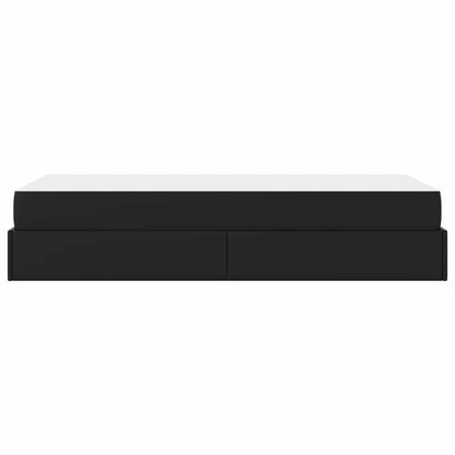 Struttura letto con materasso Altro 2 pcs Nero PVC | homemem39