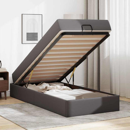 Struttura letto con materasso con materasso Grigio 100 x 200 cm