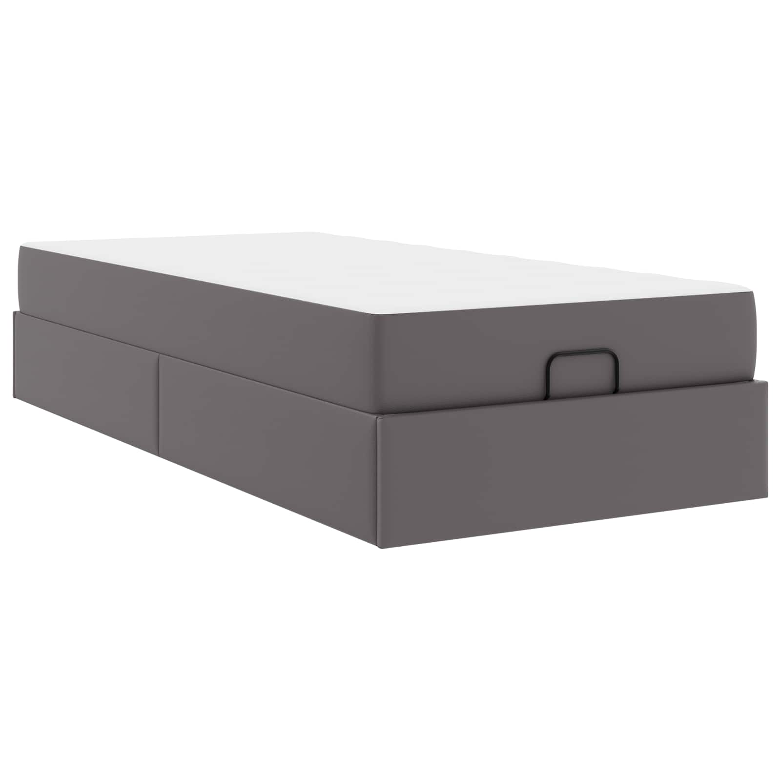 Struttura letto con materasso Altro 2 pcs Grigio PVC | homemem39