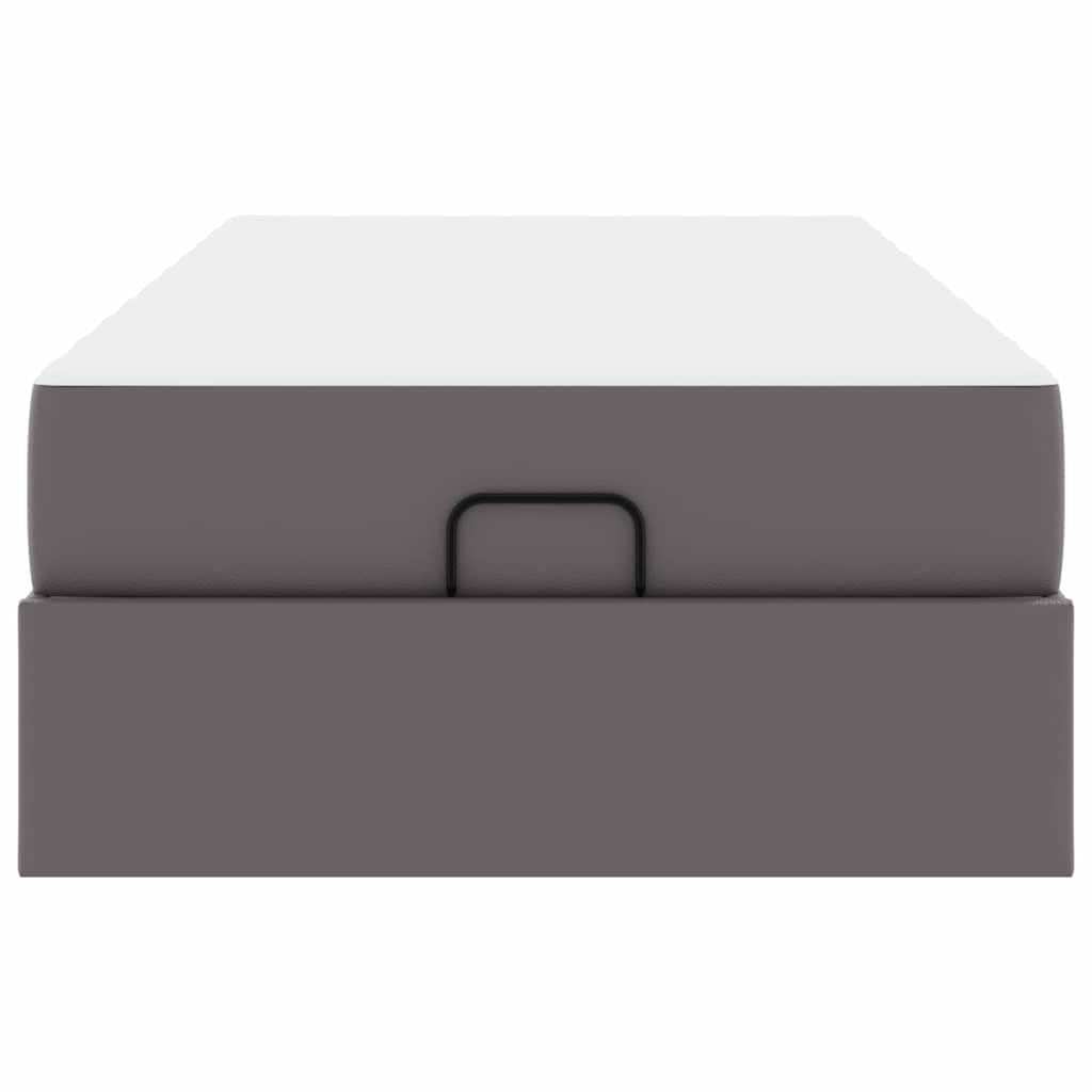 Struttura letto con materasso con materasso Grigio 100 x 200 cm