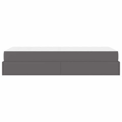 Struttura letto con materasso con materasso Grigio 100 x 200 cm
