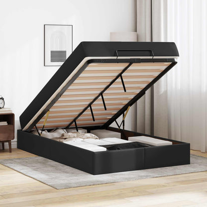 Struttura letto con materasso Altro 2 pcs Nero PVC | homemem39