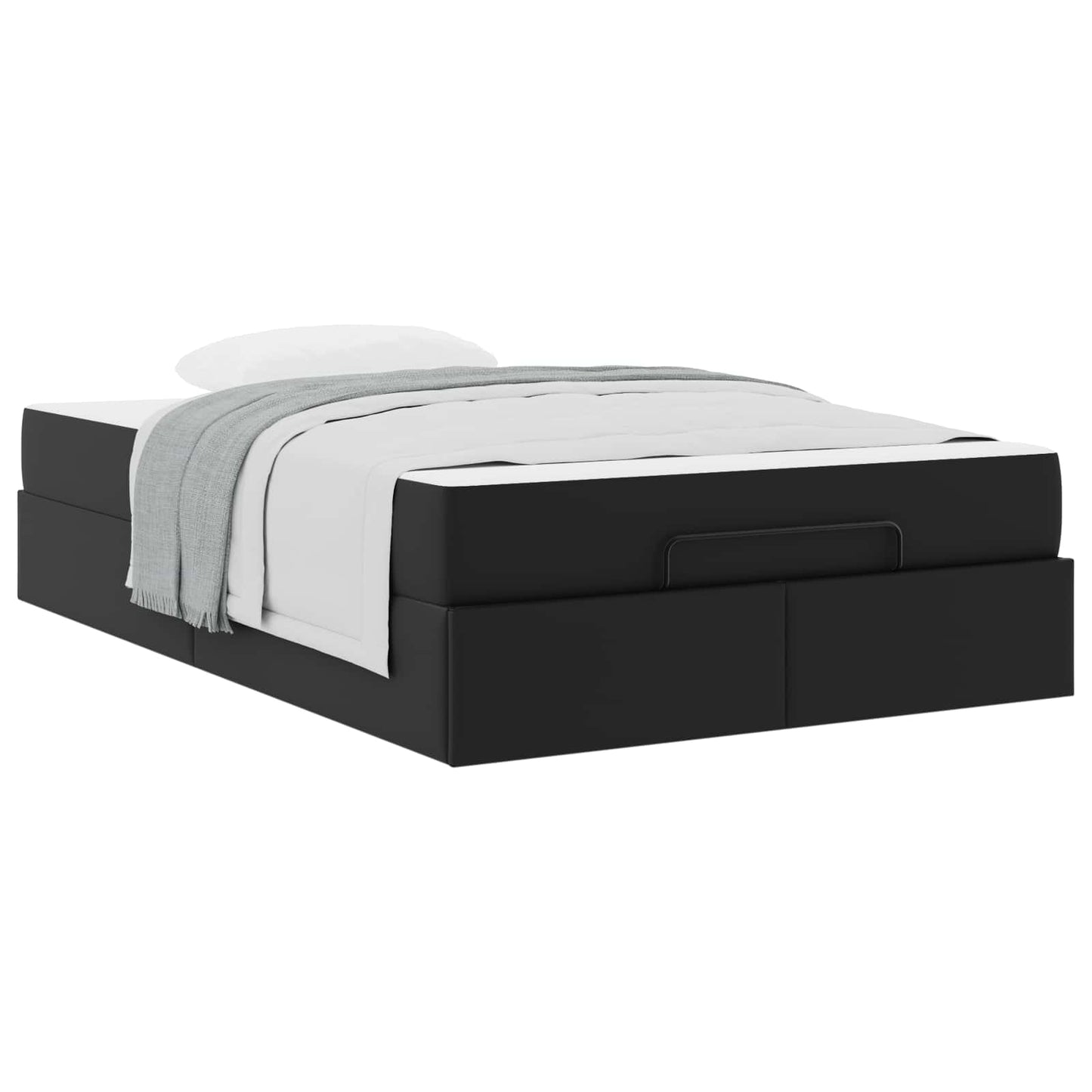 Struttura letto con materasso Altro 2 pcs Nero PVC | homemem39