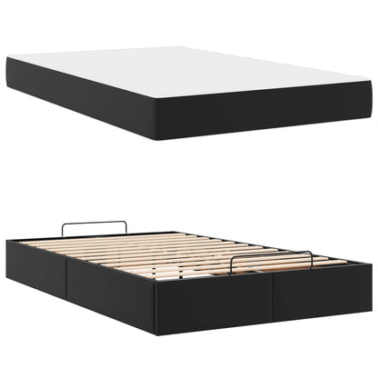Struttura letto con materasso Altro 2 pcs Nero PVC | homemem39